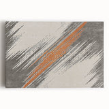 Stretched canvas art displaying an abstract design of colorful strokes and lines, perfect for modern home decor or office settings, enhancing any space's aesthetic appeal.