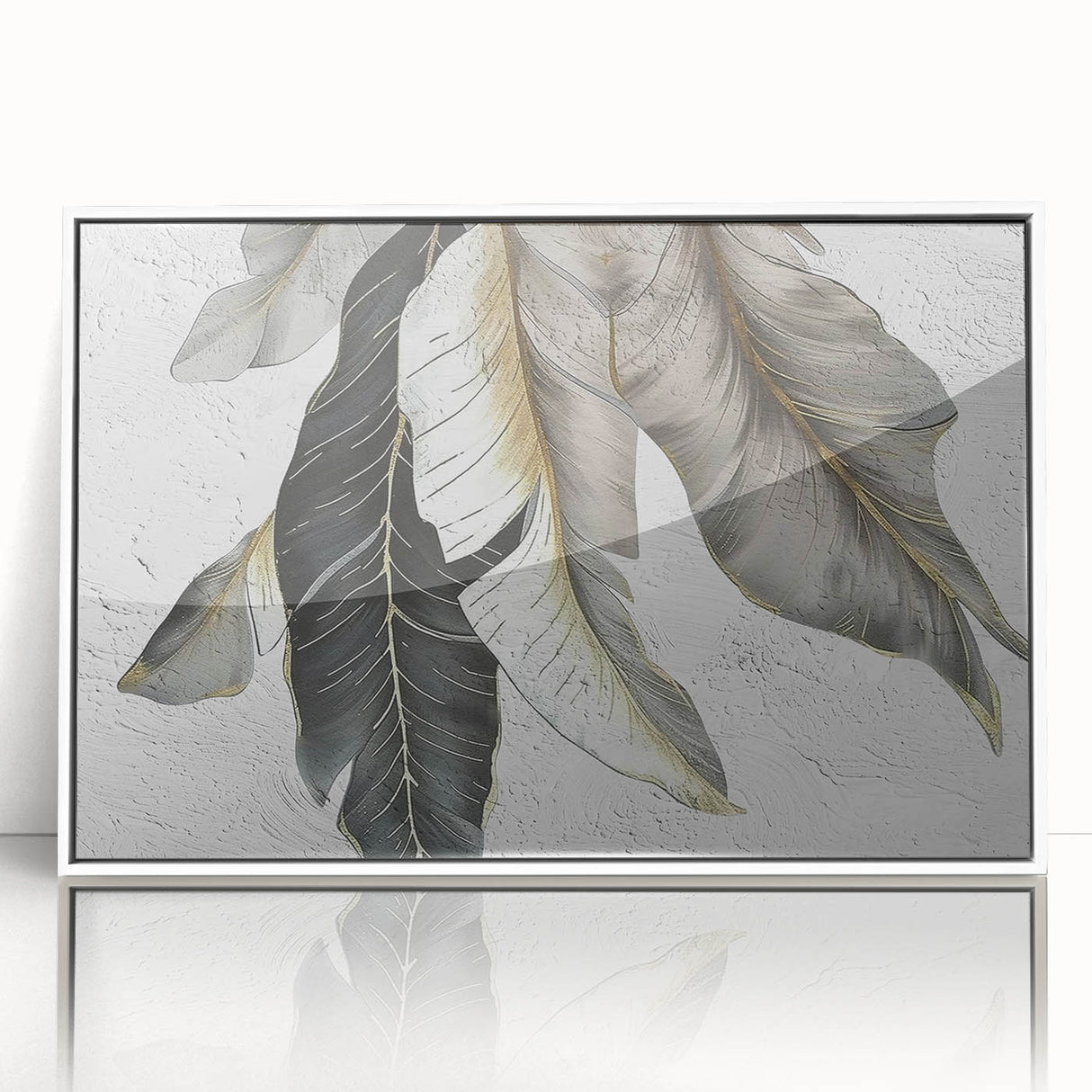 Framed wall art featuring an abstract design of colorful strokes and lines on a white background, ideal for modern home decor and artistic interiors.