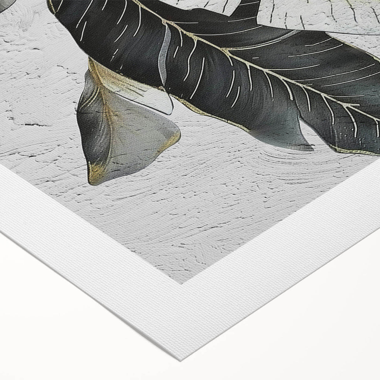 Abstract strokes and lines design on rolled canvas wall art, featuring vibrant colors and fluid shapes, ideal for modern home decor. Packaged securely in a protective tube.