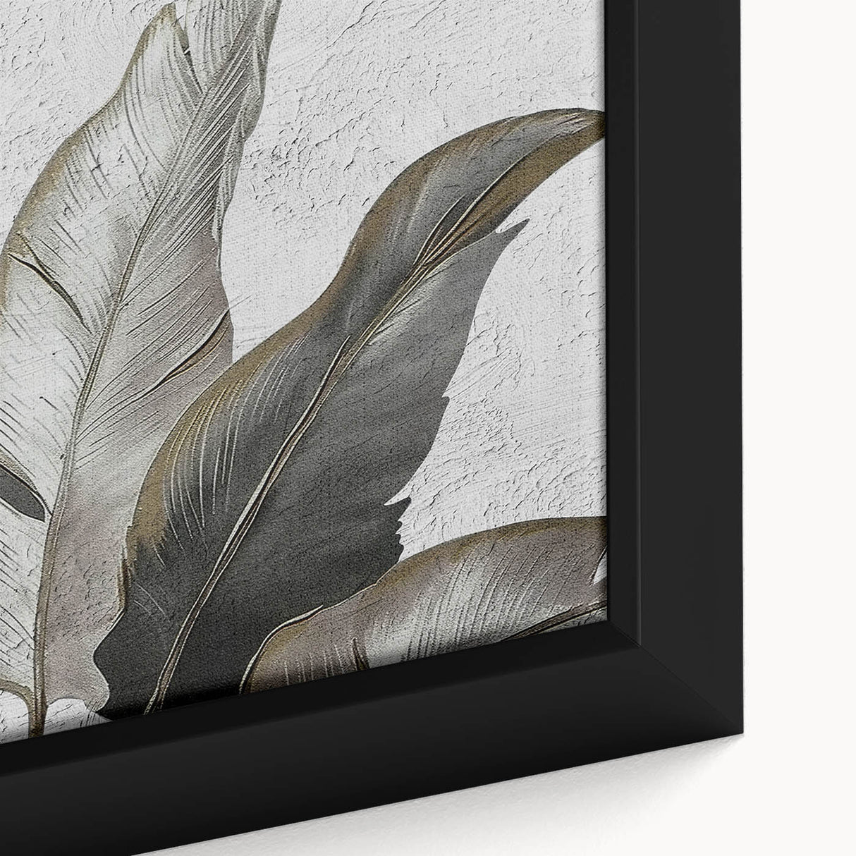 Abstract strokes and lines in vibrant colors create a contemporary wall art design, framed in a sleek black border, perfect for modern home decor. The piece showcases dynamic movement and artistic flair, ideal for elevating any space.