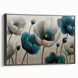 Abstract wall art featuring a dynamic design of colorful strokes and lines on a black-framed canvas, showcasing modern aesthetics and artistic expression.