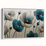 Framed abstract wall art featuring dynamic strokes and lines in neutral tones, showcasing a modern design ideal for contemporary home decor.