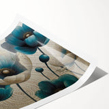 Abstract strokes and lines in vibrant colors create a modern wall art design, ideal for contemporary home decor. The rolled print is packaged in a protective cardboard tube.