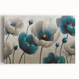 Abstract wall art featuring vibrant strokes and lines in a modern design, printed on stretched canvas, perfect for contemporary home decor and gallery walls.