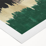 Abstract wall art design showcasing vibrant strokes and lines in a mix of blue, orange, and yellow hues, perfect for modern home decor or artistic spaces.