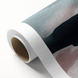 Abstract strokes and lines design on rolled canvas wall art, showcasing vibrant colors and dynamic patterns, ideal for modern home decor or artistic spaces.