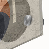 Abstract wall art design showcasing vibrant strokes and lines in a modern, colorful palette. This close-up image highlights the intricate textures and fluid patterns on acrylic glass, perfect for contemporary home decor.