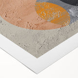 Abstract canvas wall art showcasing vibrant strokes and lines in shades of blue, orange, and yellow, perfect for modern home decor. Ideal for enhancing living spaces.