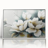 Framed abstract wall art featuring dynamic strokes and lines in earthy tones, set against a white background, perfect for modern home décor.