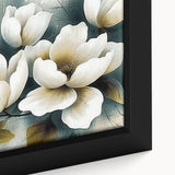 Abstract strokes and lines design in vibrant colors on a framed canvas wall art piece, showcasing a modern artistic expression suitable for contemporary decor.