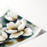 Abstract wall art print featuring vibrant strokes and lines in shades of blue, orange, and yellow, designed for modern home decor. Perfect for adding a contemporary touch to living spaces.