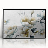 Framed wall art featuring an abstract design of colorful strokes and lines on a black background, ideal for modern home decor and artistic expression.