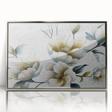 Framed abstract wall art showcasing dynamic strokes and lines in silver and acrylic, perfect for modern decor, enhancing any living space with elegance.