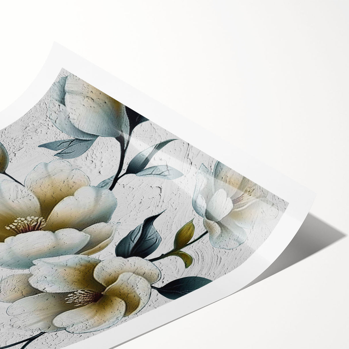 Abstract strokes and lines create a vibrant wall art design in bold colors, ideal for modern decor. This rolled print is perfect for enhancing any artistic space.