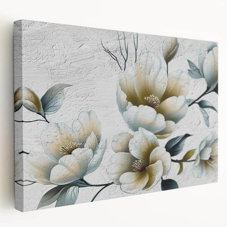 Stretched canvas wall art featuring an abstract design of colorful strokes and lines, showcasing a modern artistic flair ideal for contemporary decor.