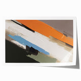 Abstract strokes and lines design in vibrant colors, showcasing an artistic wall art piece ideal for modern decor, rolled and ready for framing or display.