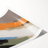 Abstract wall art print showcasing vibrant strokes and lines in a dynamic composition, perfect for modern decor. Ideal for adding color and style to any room.
