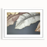Abstract wall art featuring colorful strokes and lines in a modern design, framed with a white mat, showcasing a contemporary aesthetic perfect for home decor.