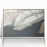 Framed wall art featuring an abstract design of colorful strokes and lines on a white background, showcasing modern artistic flair and elegance for home decor.