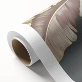 Abstract wall art featuring vibrant strokes and lines in shades of blue, yellow, and orange on rolled canvas, ideal for modern home decor accents.