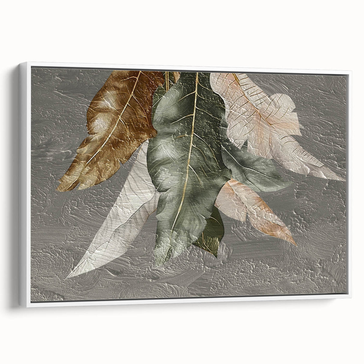 Framed canvas wall art showcasing an abstract design of colorful strokes and lines, set against a white background, perfect for modern home decor.