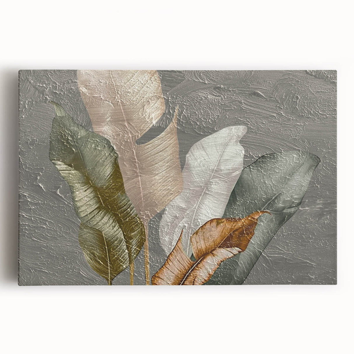Abstract canvas wall art featuring vibrant strokes and lines in blue, orange, and yellow hues, perfect for contemporary home decor and artistic expression.