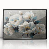 Framed acrylic wall art featuring an abstract design of colorful strokes and lines in black, perfect for modern home decor. Ideal for enhancing living spaces.