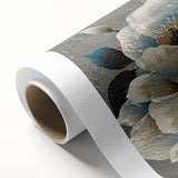 Abstract canvas wall art featuring dynamic strokes and lines in vibrant colors, showcasing an artistic blend of teal, orange, and black, perfect for modern decor.