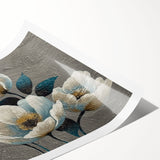 Abstract strokes and lines in vibrant colors create a dynamic wall art design, perfect for modern decor. Rolled print showcases artistic flair and unique patterns.