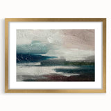 Abstract wall art featuring dynamic strokes and lines in gold and black, framed with a mat for an elegant display, perfect for modern home decor.