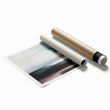 Abstract wall art print showcasing vibrant strokes and lines in blue, orange, and yellow hues, perfect for modern home decor. Ideal for adding a contemporary touch to any living space.