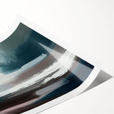 Abstract strokes and lines design in vibrant colors on rolled wall art print, showcasing a modern artistic style perfect for contemporary home decor.