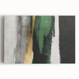 Abstract strokes and lines design in vibrant colors on stretched canvas wall art, showcasing a contemporary artistic style perfect for modern decor.