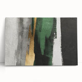 Abstract strokes and lines design on a stretched canvas wall art piece, featuring vibrant colors and modern aesthetics, perfect for contemporary home decor.