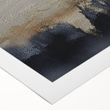 Abstract wall art featuring dynamic strokes and lines in vibrant colors, ideal for modern decor, presented on a rolled canvas for easy display and shipping.