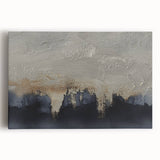 Abstract wall art featuring dynamic strokes and lines in vibrant colors, presented on a stretched canvas. This modern design adds a contemporary touch to any space.