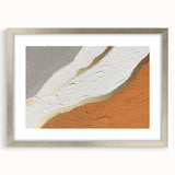 Abstract wall art featuring dynamic strokes and lines in a modern silver frame, enhancing contemporary decor with a minimalist aesthetic. Ideal for stylish interiors.