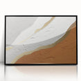 Abstract wall art featuring a modern design with colorful strokes and lines, framed in black acrylic, ideal for contemporary home decor.