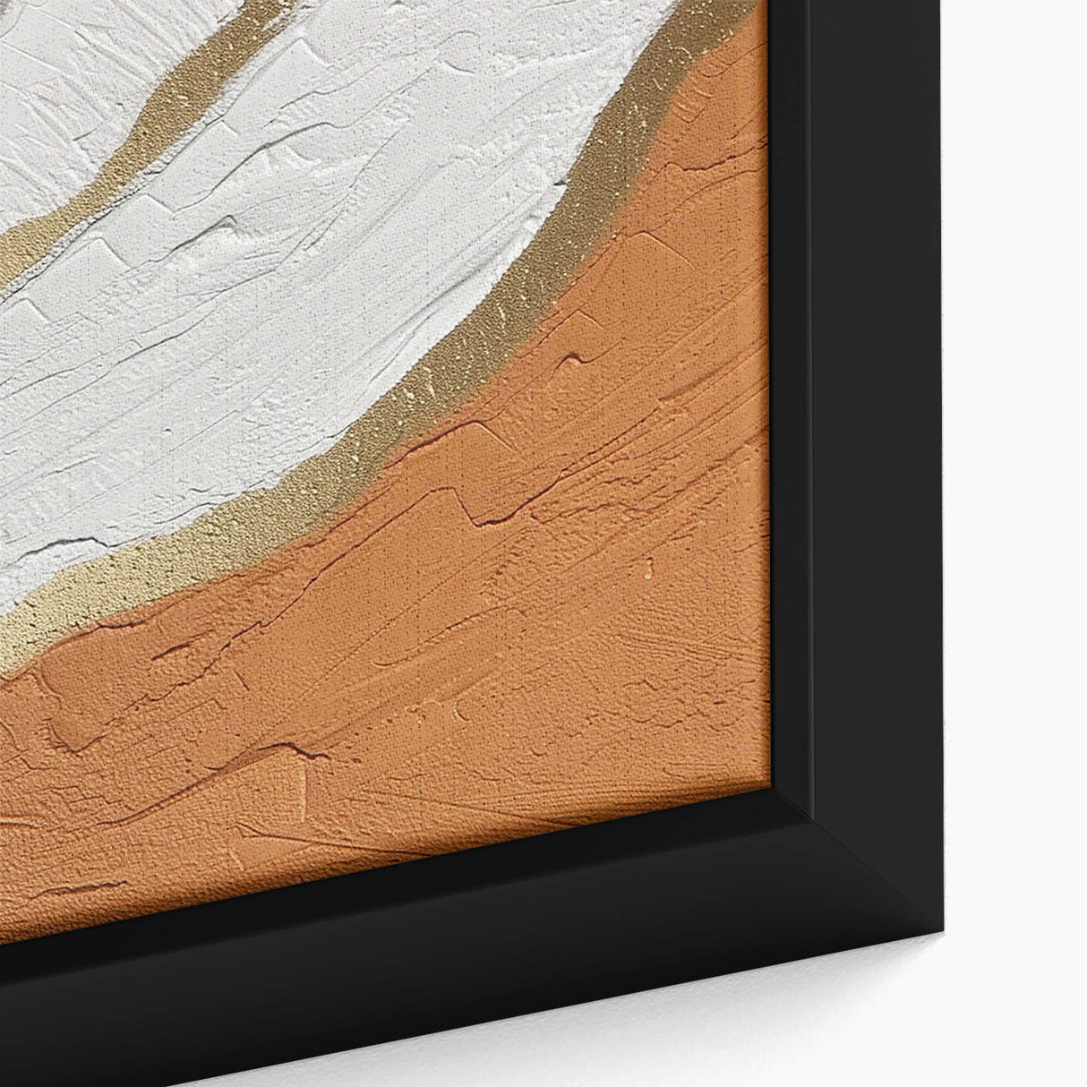Abstract canvas wall art showcasing vibrant strokes and lines in a harmonious blend of blue, yellow, and white hues, framed elegantly for modern decor.