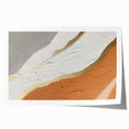 Abstract wall art print showcasing dynamic strokes and lines in vibrant hues of blue, yellow, and orange, designed for modern decor, perfect for enhancing living spaces.