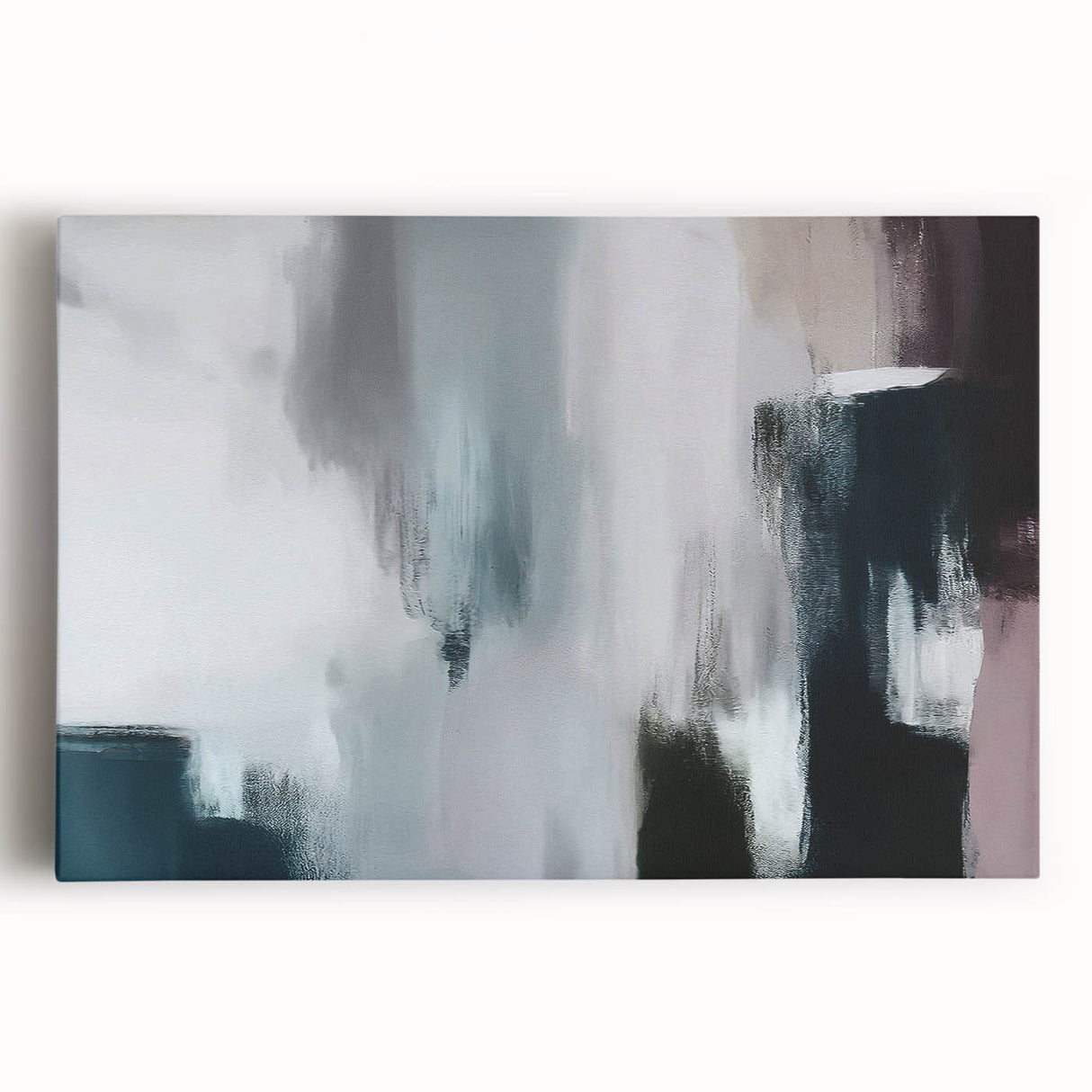 Abstract wall art featuring colorful strokes and lines on stretched canvas, ideal for modern home decor. The vibrant design adds a dynamic touch to any room’s ambiance.