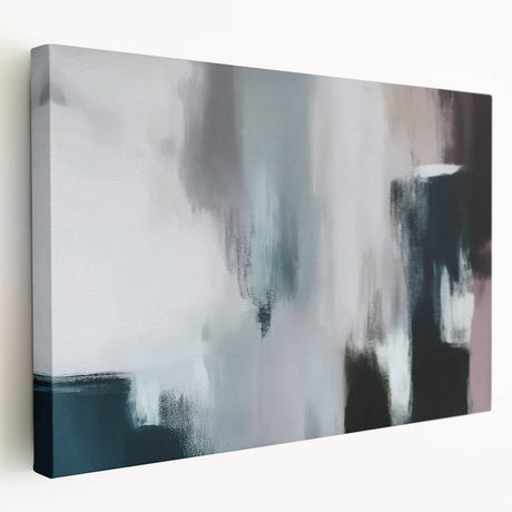 Stretched canvas wall art featuring an abstract design of colorful strokes and lines, showcasing a modern artistic flair ideal for contemporary interiors.