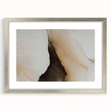 Abstract wall art featuring a modern design of colorful strokes and lines in a silver frame with a mat, perfect for contemporary home decor. The piece adds a vibrant touch to any room, showcasing an artistic blend of colors and shapes.
