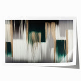 Abstract wall art print showcasing vibrant strokes and lines in shades of blue, orange, and gold, perfect for modern home décor. Ideal for art enthusiasts looking to enhance their living space with a contemporary touch.