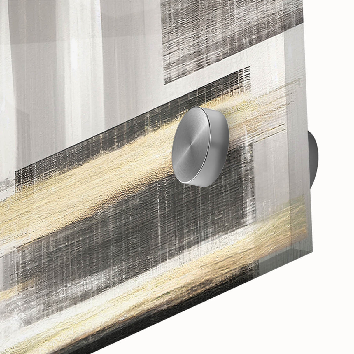 Abstract strokes and lines design in vibrant colors on acrylic glass, showcasing fluid shapes and patterns, ideal for modern art decor and interior design.