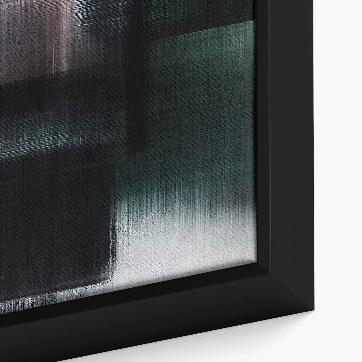 Framed canvas wall art featuring an abstract design of colorful strokes and lines, showcasing intricate textures and vibrant hues, perfect for modern decor.