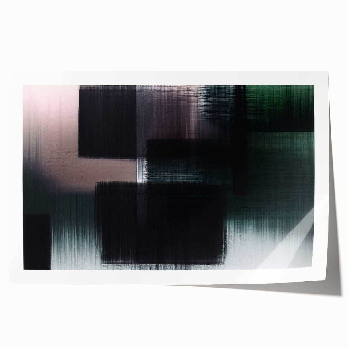 Abstract wall art print featuring vibrant strokes and lines in bold colors, designed for modern home decor, showcasing a dynamic artistic expression.