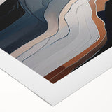 Abstract wall art featuring vibrant strokes and lines in bold colors, perfect for modern decor. This rolled canvas piece adds a dynamic touch to any room's aesthetic.