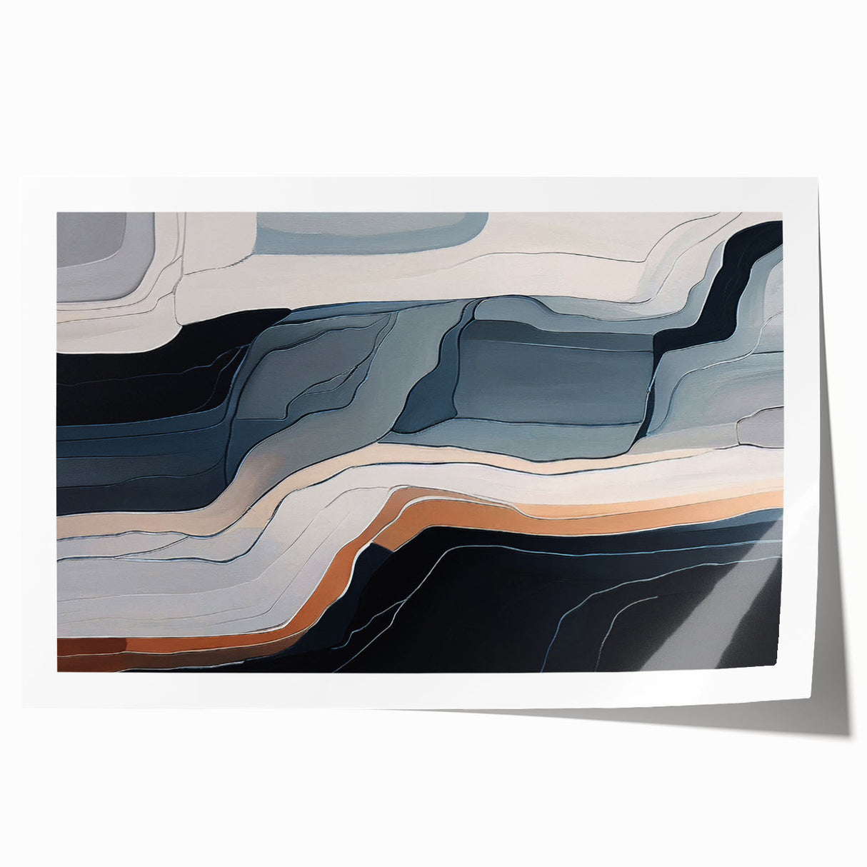 Abstract wall art featuring dynamic strokes and lines in vibrant colors, perfect for modern decor. Ideal for adding a stylish touch to any room setting.