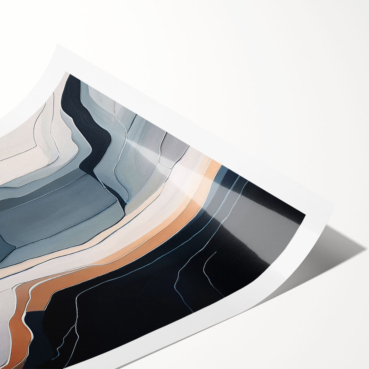 Abstract wall art featuring colorful strokes and lines in vibrant hues, designed to enhance modern interiors. Ideal for contemporary decor, this rolled print emphasizes artistic expression and creativity.